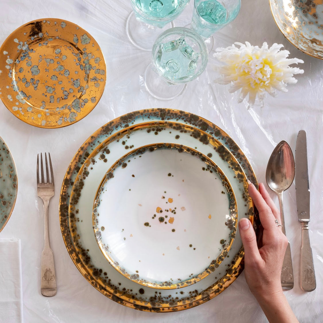 Splatters Dinner Plates Set