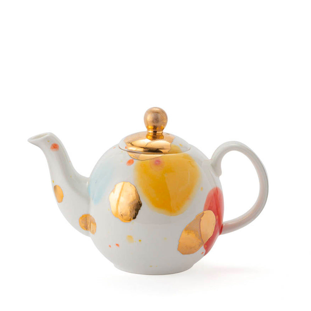Abstract-patterned teapot