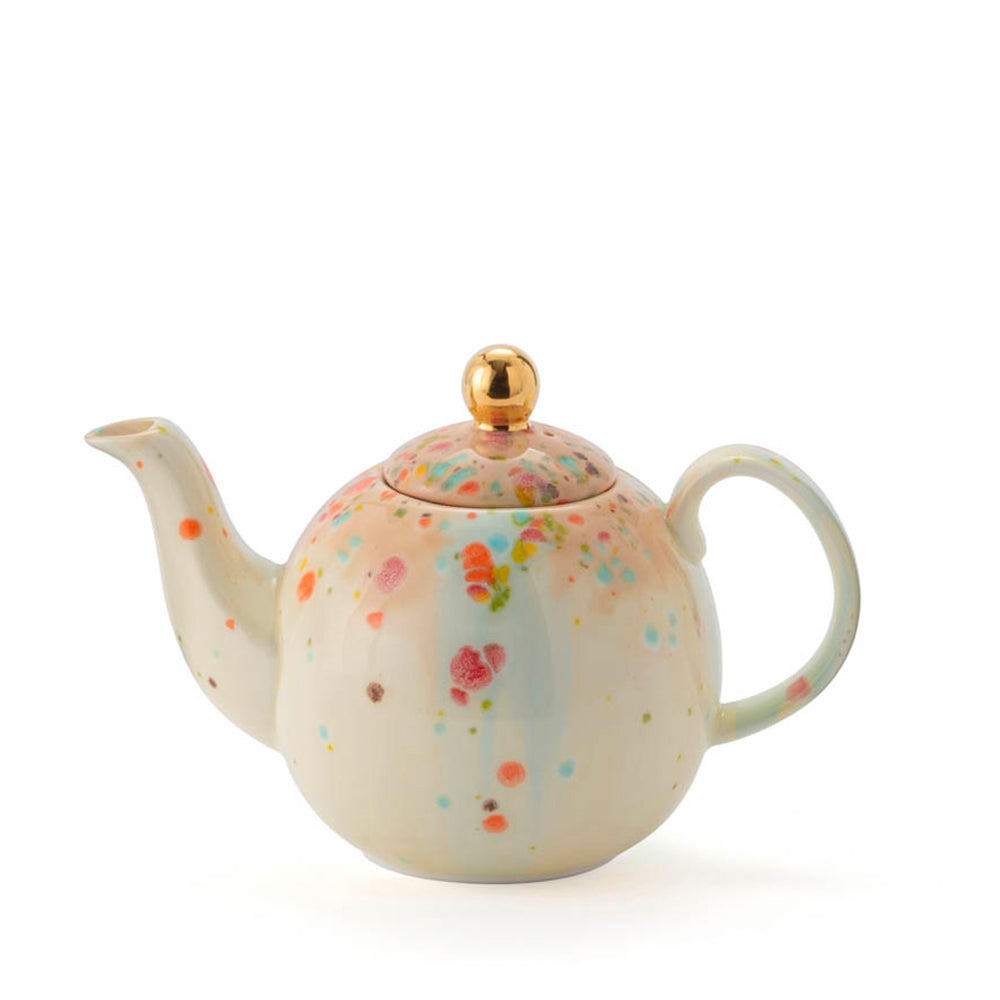 Confetti-patterned teapot
