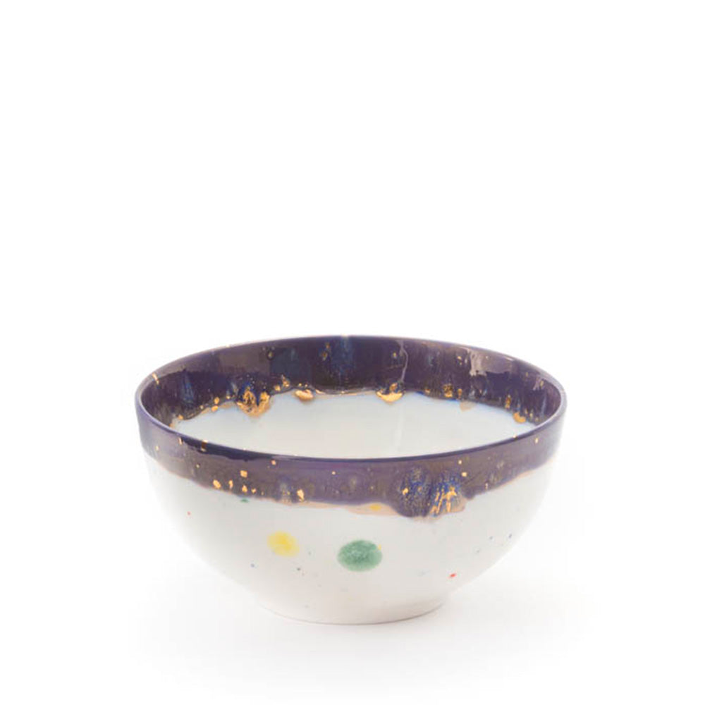 Splattered Rimmed Bowl