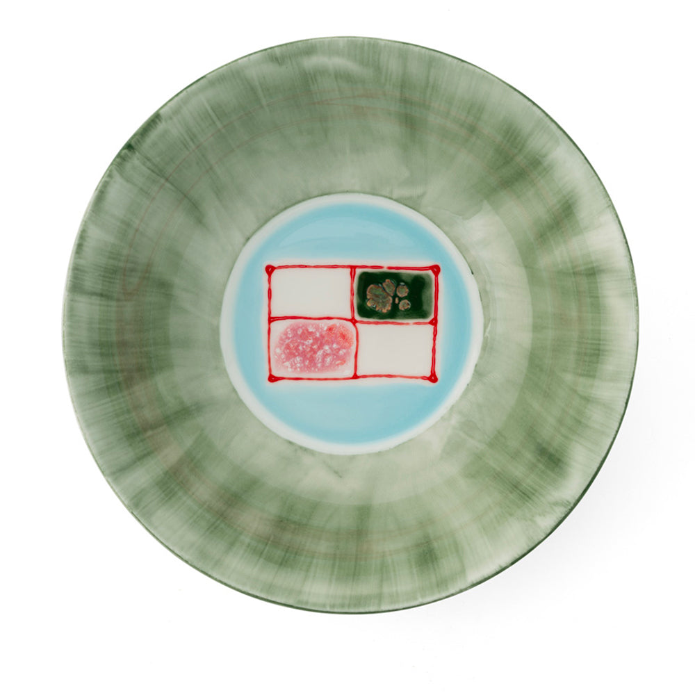 Decorated Round Plate Set