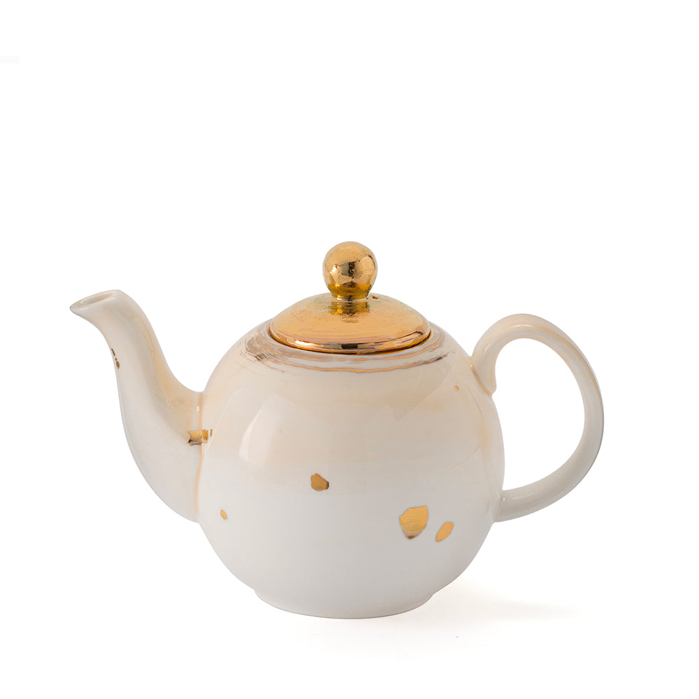 Gold-accented teapot