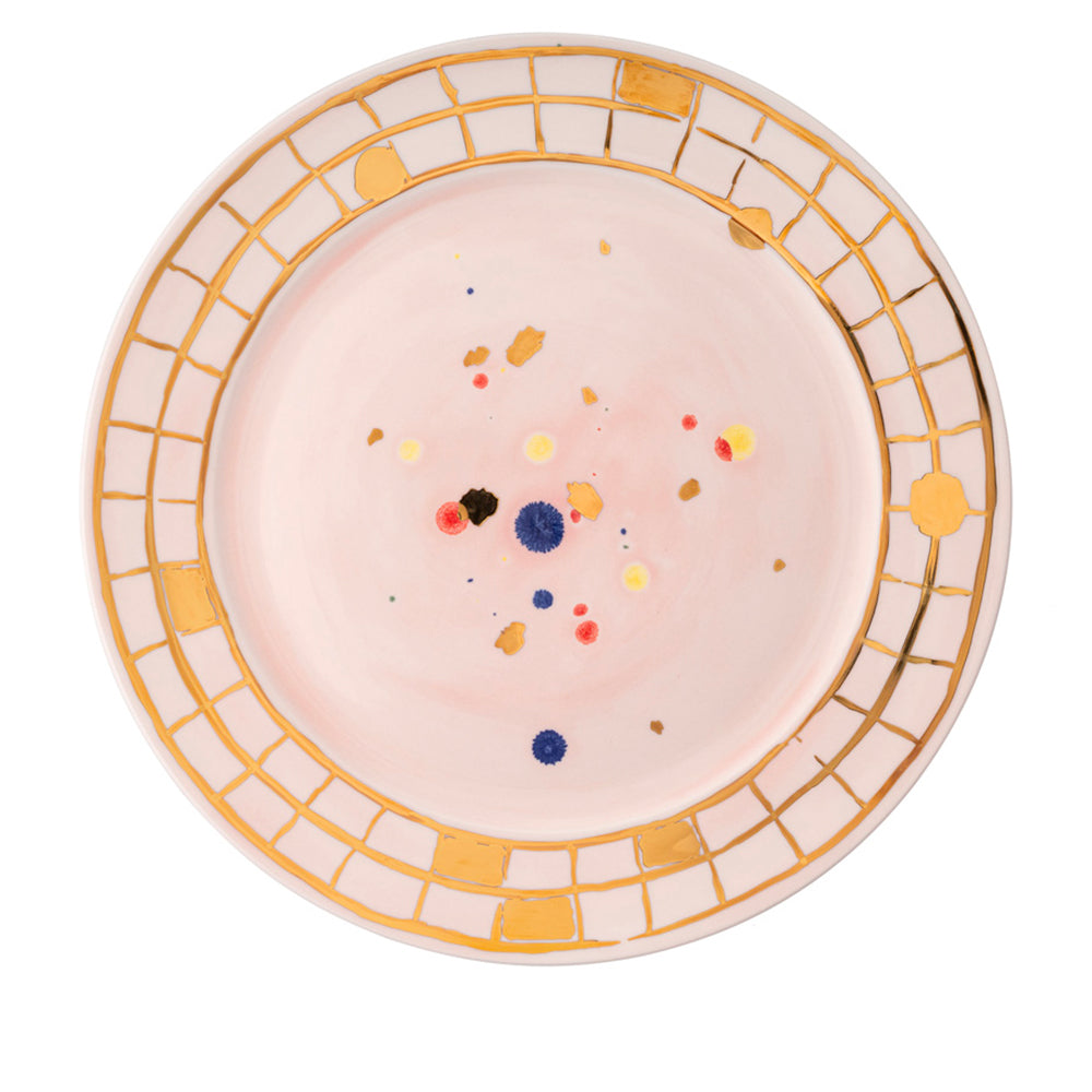 Circular Gold-Grid Splatter Plate