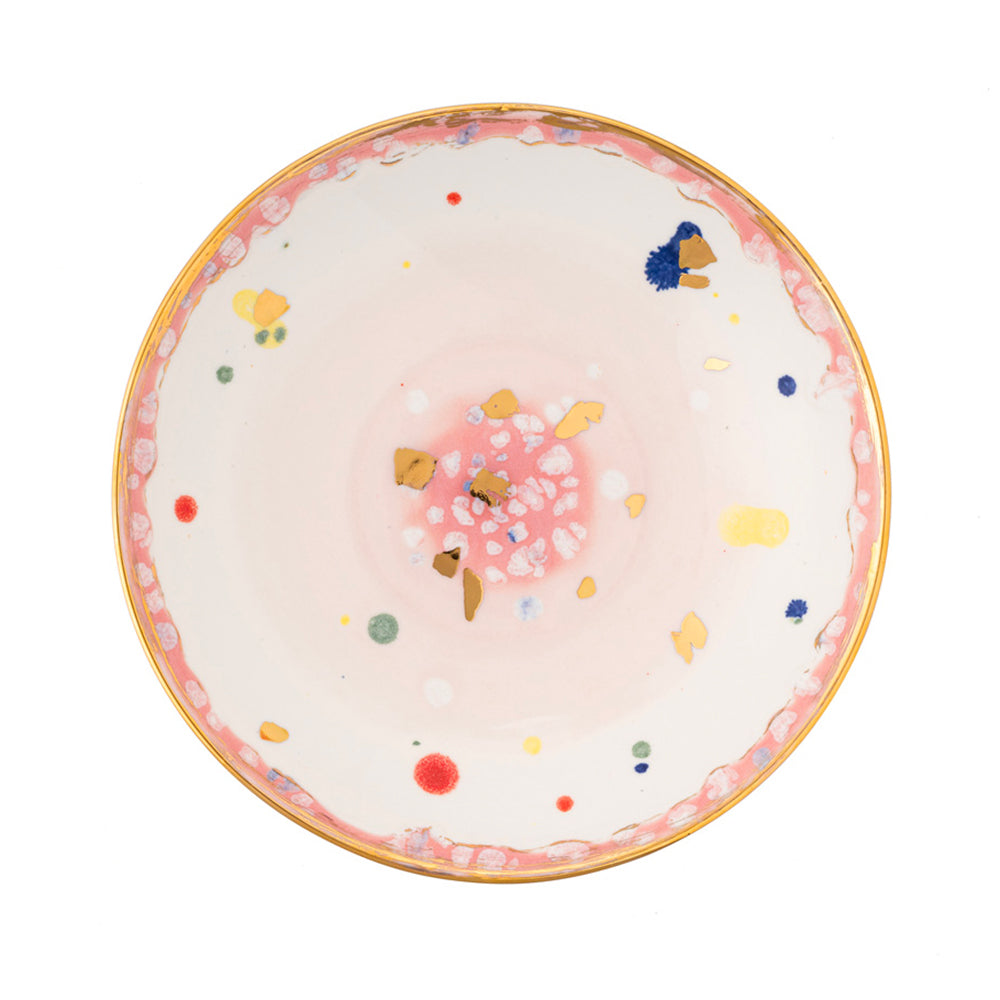 Dot - patterned Round Dish