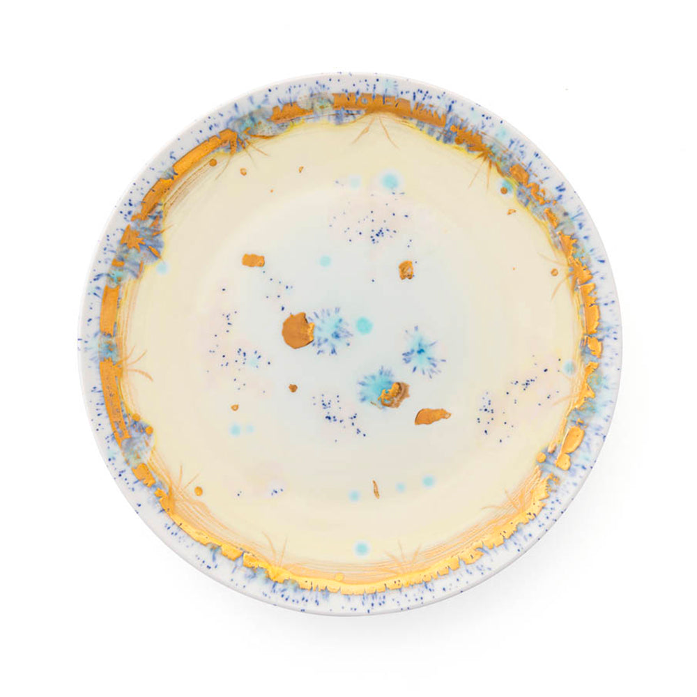 Starburst Gold Rim Plate