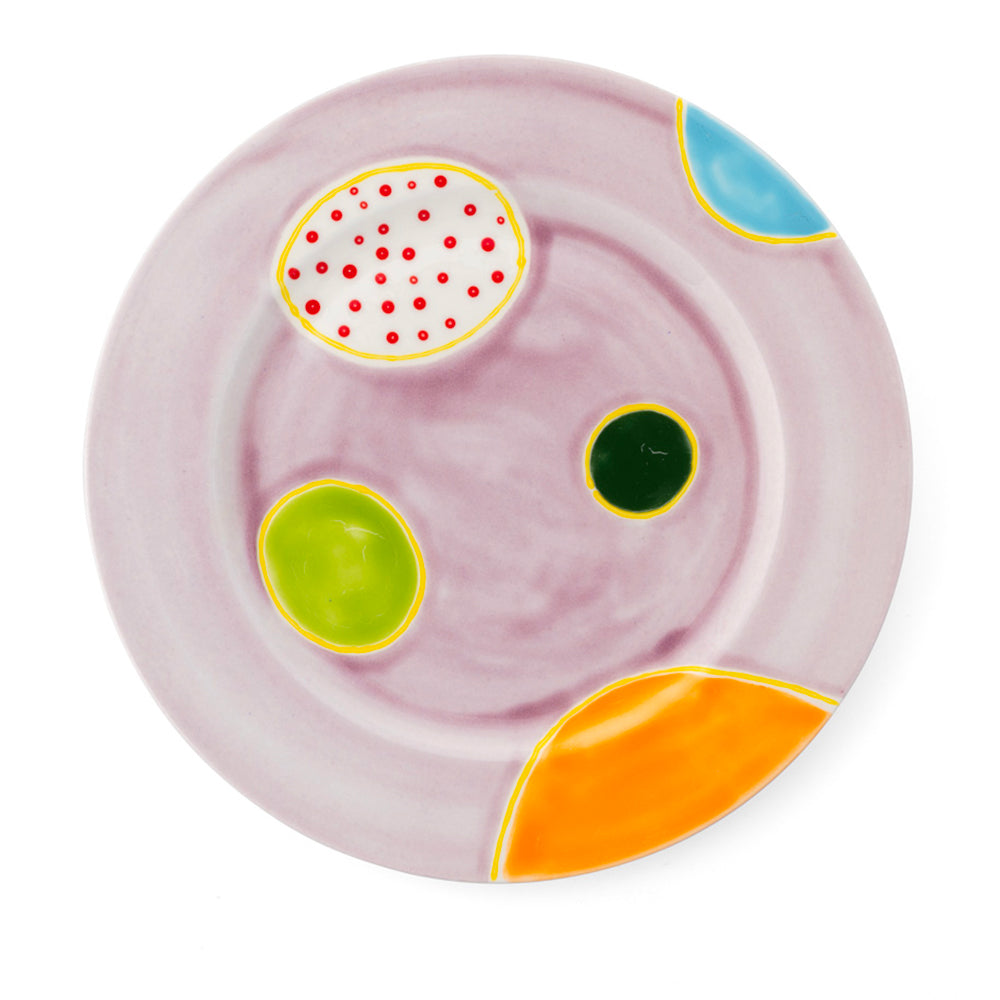 Abstract geometric plate
