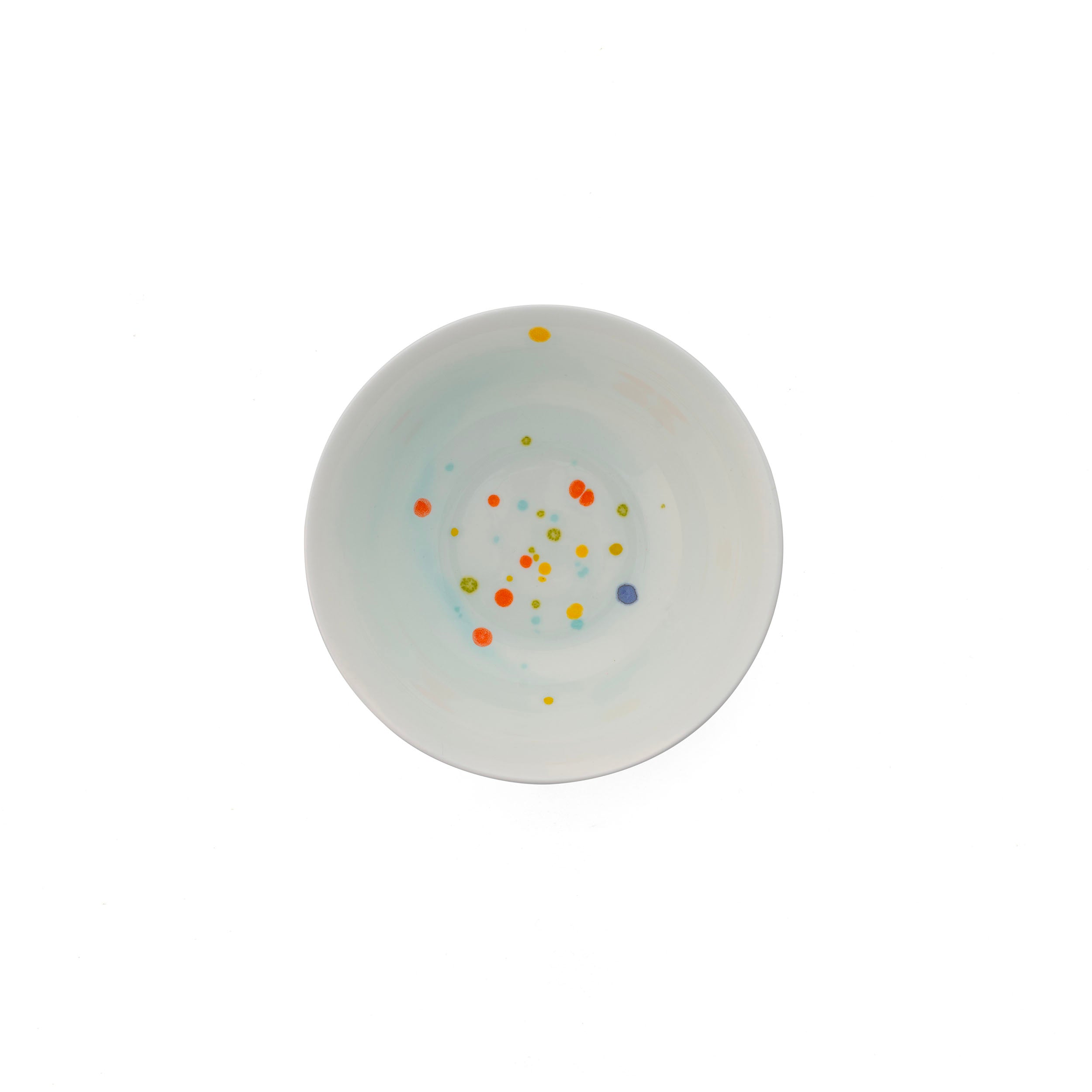 Splatter-decorated food bowl