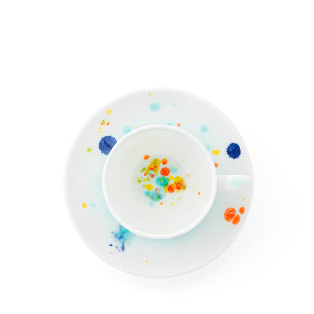Splatter cup and saucer set