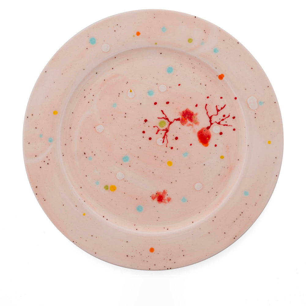 Abstract Red Decor Plate