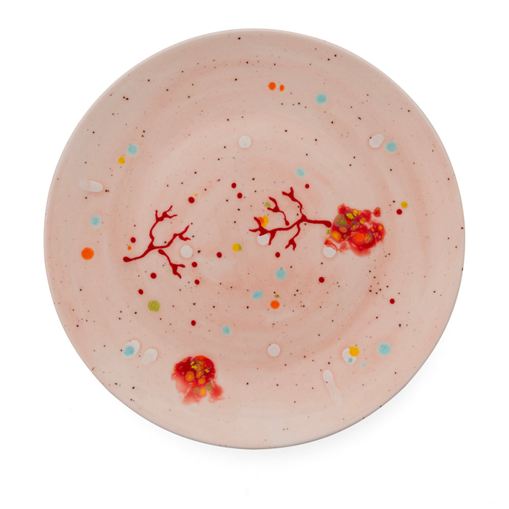 Abstract Hand - Painted Plate