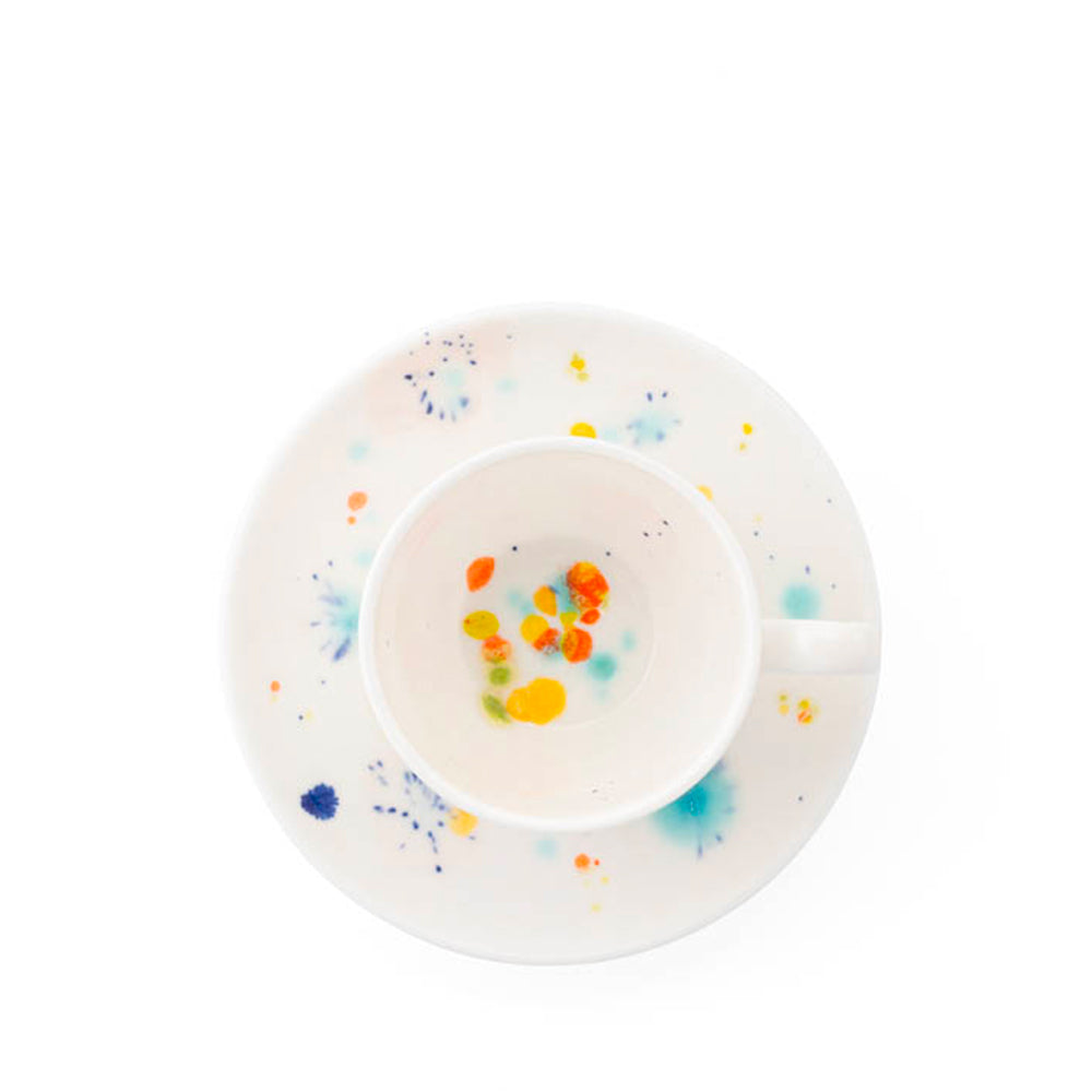 Coffee Cup and Saucer Set for Curved