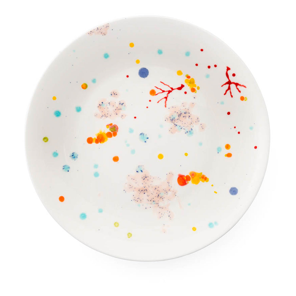 Abstract splatter plate