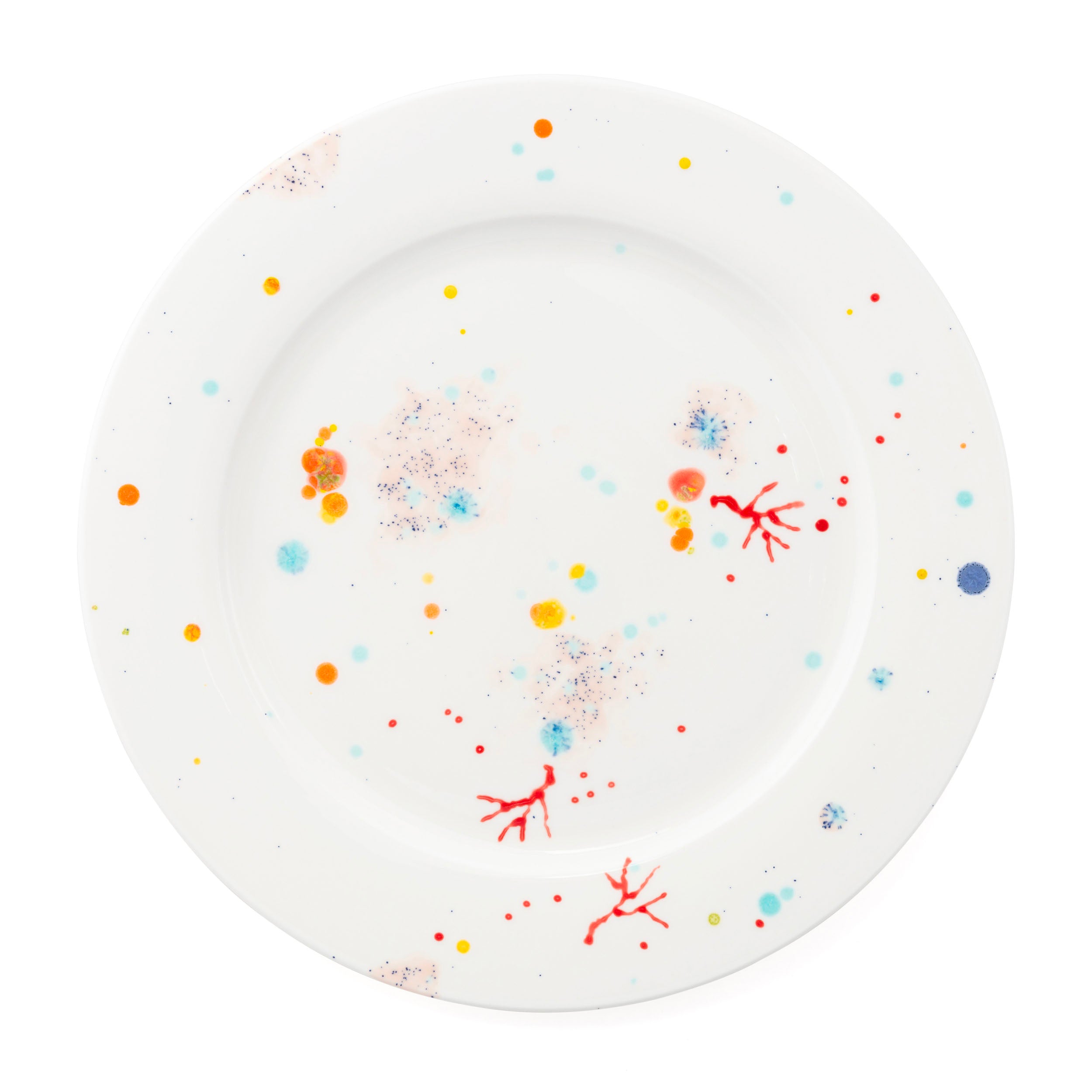 Abstract splatter serving plate