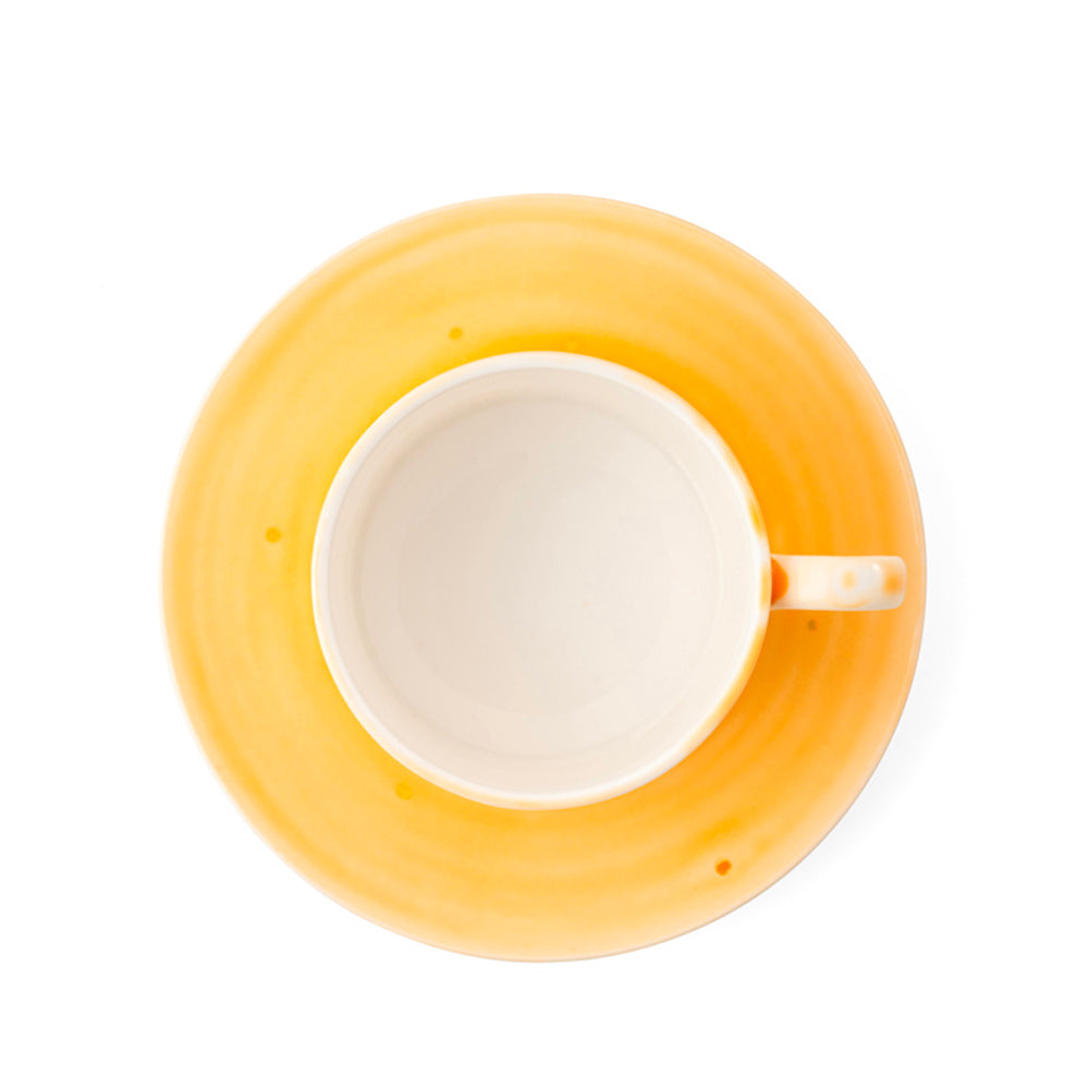 Dotted cup and saucer