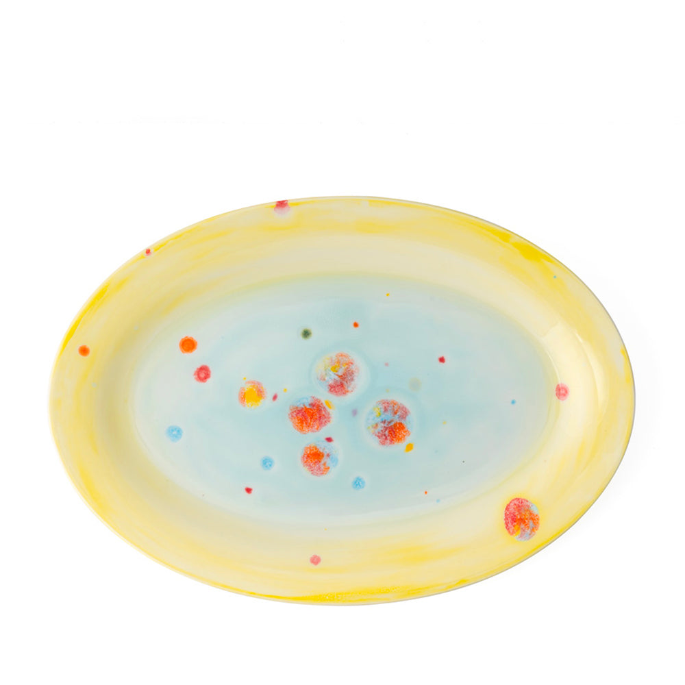 Oval Splatter Serving Dish